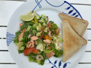 Laksesalat m. rejer